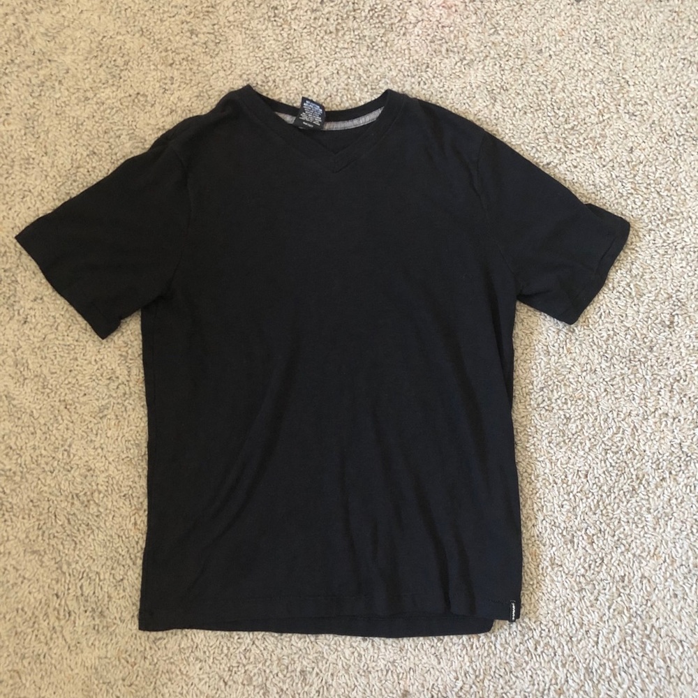 ✨FLASH SALE✨ Black V-Neck Short Sleeve Short Shirt